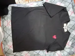 コム・デ・ギャルソン PLAY ブラック 半袖 Tシャツ (95)