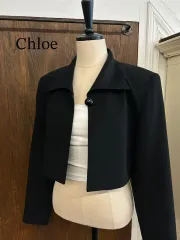 クロエ 正規品 ブラック クロップドジャケットのサムネイル
