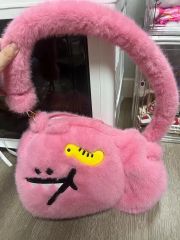 TAMBURINS ぬいぐるみ型バッグ ピンク TAMBURINS タンバリンズ 代官山ノベルティ パピー バッグ 未使用