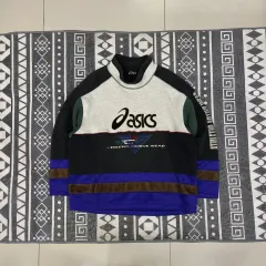 アシックス カラーブロック スウェット 2XL (ng502) 長袖Tシャツのサムネイル
