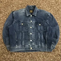 95 Lee ボンボン 90s ウォッシュド デニム トラッカージャケットのサムネイル