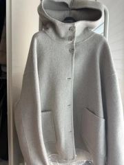 新品未使用‼️AnewElan ウールブレンドフーディーブルゾン - メルカリ
