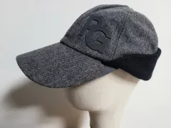 パーリーゲイツ 秋冬用 ウィメンズ ゴルフ グレー ウール ベースボールキャップ 帽子のサムネイル