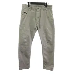 ディーゼル DIESEL KROOLEY CB-NE イージーパンツ ストレッチ ダメージ グレー 30のサムネイル