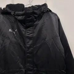 プーマ シルバーロゴ インナーフリース ナイロン フード ジャケット