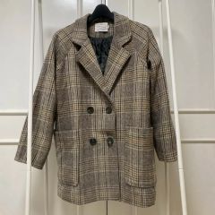 neam 吉田南歩 チェック コート ジャケット - メルカリ