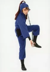 【中古】生写真(男性) 佐藤智広(尾浜勘右衛門)/全身・衣装青・右向き・両手武器・背景白・キャラクターショット/「ミュージカル 忍たま乱太郎 第8弾 再演 がんばれ五年生!技あり、術あり、初忍務!!」トレーディングブロマイド