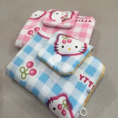 ハンドメイド ハローキティ ポール 二つ折り財布 (他の生地で製作可能)