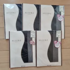 日本 Fukuske ALLURE コーラント パンスト M-L ブラック 5枚まとめ