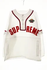 シュプリーム SUPREME 22SS SNAP-OFF SLEEVE L/S BASEBALL TOP WHITE S