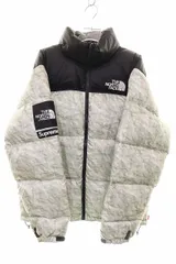 シュプリーム SUPREME × THE NORTH FACE 19AW PAPERPRINT NUPTSE JACKET M ND91806I ノースフェイス ペーパープリント ヌプシ ダウン ジャケット 【ブランド古着ベクトル】【中古】☆AA★260315