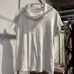 【東あずま店　併売品】　プランテーション plantation ブラウス シャツ トップス グレー ハイネック　無地　半袖　Tシャツ　ブラウス シャツ トップス　レディース　blouse　shirt　Tops　ladiesのサムネイル