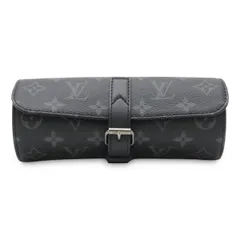 LOUIS VUITTON ルイ ヴィトン モノグラムエクリプス エテュイ 3モントル 3本用ウォッチケース 時計ケース 筒型 マルチポーチ M43385 LOUIS VUITTON ルイ ヴィトン モノグラムエクリプス エテュイ 3