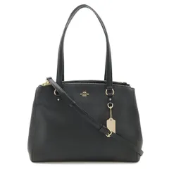 COACH コーチ スタントン キャリーオール トートバッグ 2WAY ショルダーバッグ 斜め掛け レザー ブラック 黒 ゴールド金具 37148