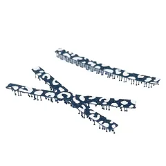 【新品】 KAMIPITA グリッター柄 クロス（X)+レグタングル（74*5.8mm）跡が残らない髪留め ヘアクリップ、ヘアピン、ヘアゴム (ブラック) 0のサムネイル