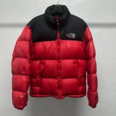 90s THE NORTH FACE ダウン レッド\ブラック NFOO3AS - メルカリ