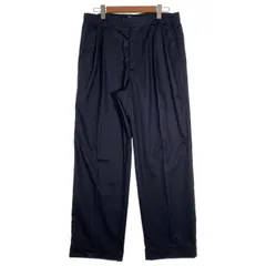 WIND AND SEA ウィンダンシー Cozy Slacks 2タックスラックス パンツ ネイビー ポリエステル WDS-O-COZ-25-Q2-PT-03 Size Lのサムネイル