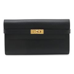 【新品未使用】エルメス ヴォーエプソン ブラック ベアンスフレ 二つ折り長財布 HERMES（エルメス） 二つ折り長財布 Bearn Souffle ベアン スフレ