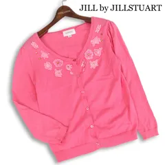 JILL by JILLSTUART ジルバイジルスチュアート 春夏★ 刺繍 レース 花柄 ショート ニット カーディガン Sz.FR レディース