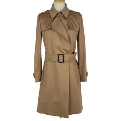 バーバリー BURBERRY トレンチコート ベルト付き アウター カシミヤ ブラウン レディース 【中古】