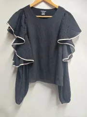 ハンサム クラブモナコ フリル ブラウス S(M)のサムネイル