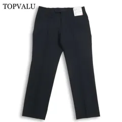 【新品 未使用】 TOPVALU トップバリュ イオン 春夏 吸汗速乾 マジ楽★ スリム スラックス パンツ Sz.85 メンズ ネイビーのサムネイル