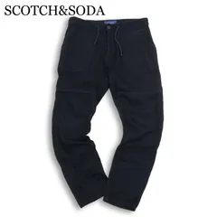 SCOTCH&SODA スコッチ&ソーダ 通年★ 【CANDY CANE】 立体裁断 イージー パンツ Sz.M メンズ ネイビーのサムネイル