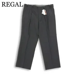 【新品 未使用】 REGAL リーガル 春夏★ 2タック ワイド スラックス パンツ 大きいサイズ Sz.91 メンズ 灰 グレーのサムネイル