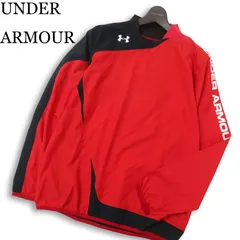 UNDER ARMOUR アンダーアーマー 通年★ プルオーバー ロゴ ウィンドブレーカー トレーナー Sz.SM メンズ トレーニング 赤