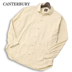 CANTERBURY カンタベリー ラグビー 通年★ 長袖 ロゴ刺繍 ガーメントダイ シャツ ジャケット 大きいサイズ Sz.XL メンズのサムネイル
