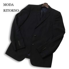 ミモザ様レノマ renoma スタジャン 袖レザー サイズ48 黒 ブルゾン 