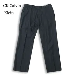 CK Calvin Klein カルバンクライン 春夏★ 総柄 スラックス パンツ Sz.76 メンズのサムネイル