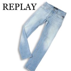 2347 REPLAY リプレイ RONAS ダメージ ストレートデニム W29 - メルカリ