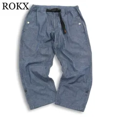 ROKX ロックス 春夏★ シャンブレー アンクル クライミング パンツ Sz.L メンズのサムネイル