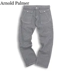 Arnold Palmer アーノルドパーマー 通年★ ヘリンボーン ストレッチ ワーク パンツ 大きいサイズ Sz.4 メンズのサムネイル