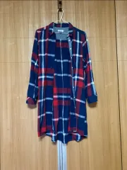 Tommy Hilfiger チェック ロング シャツ カーディガン