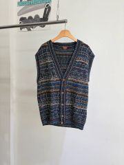 イタリア製 90s MISSONI ジグザグ コットン ニットベスト 50 イタリア製 90s MISSONI ジグザグ コットン ニットベスト 50 - メルカリ