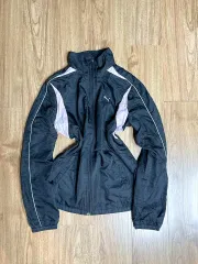 ヴィンテージ PUMA ブラック ピンク ウィンドブレーカー アウター 姫ギャル ブロークコア スポーティー NewJeans