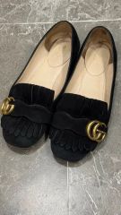 GUCCI グッチ フラワー柄 フラットシューズ 24cm 保存袋付き - メルカリ