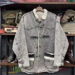 90s Wrangler(ラングラー) シェルパ ウェスタン カウボーイ デニム コート ジャケット