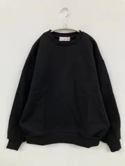 ADRER アドラー スウェット XS ブラック コットン 無地 長袖のサムネイル