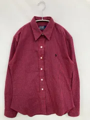 Polo by Ralph Lauren ポロバイラルフローレン シャツ/ブラウス 20 レッド チェック柄 ワンポイント 長袖 ミドル丈 レギュラーカラー