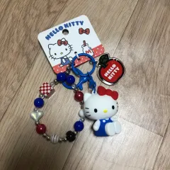 ハローキティ ビーズキーホルダー