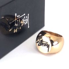 希少 ステューシー OLD STUSSY ロゴリング L /XL - メルカリ