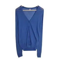 UNIQLO ユニクロ ブルー カーディガン XL Vネック 薄い 季節の変わり目
