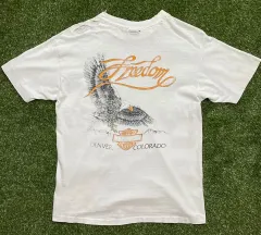 80s ハーレーダビッドソン ダメージ ポケット Tシャツ