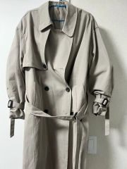welinoa HALF CAPE SHORT TRENCH ecru - メルカリ