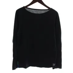 ユニフォームエクスペリメント uniform experiment Tシャツ カットソー 長袖 クルーネック 裾マルチカラー ロゴ 2 黒 ブラック /XZ ■GY99