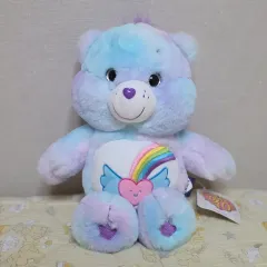 ケアベア ぬいぐるみ レインボー ハート クマ