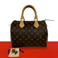 ほぼ未使用 LOUIS VUITTON ルイヴィトン スピーディ 25 モノグラム レザー 本革 ハンドバッグ ミニ ボストンバッグ ブラウン 98756